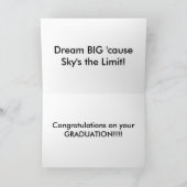kaart van het Afstuderen "Sky's the Limit" (Binnen)