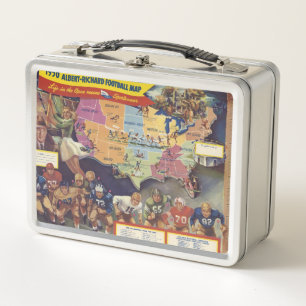 kaart van het Amerikaanse Football uit de jaren v