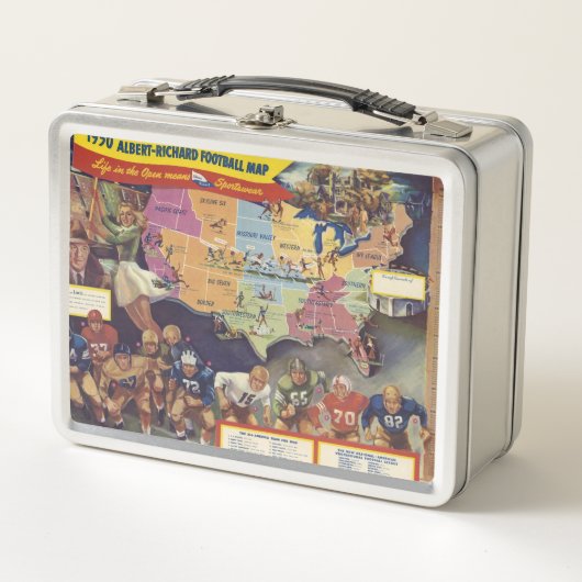  kaart van het Amerikaanse Football uit de jaren v (Voorkant)