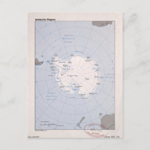 Kaart van het Antarctische Gebied (1982)