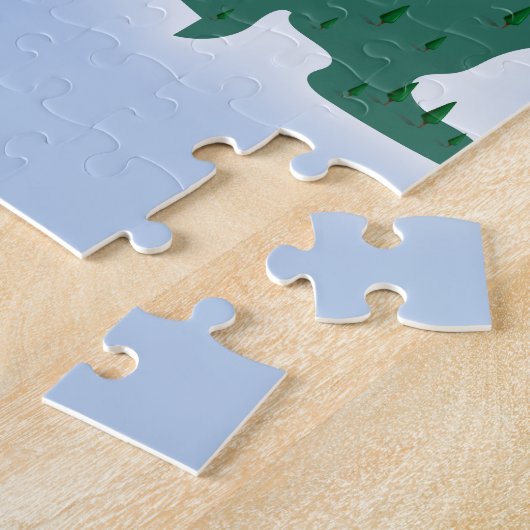 Kaart van het Australische meer Hillier. Legpuzzel (Zijkant)