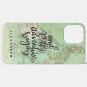  kaart van het avontuur stijlvolle retro foto Hoes (Achterkant (horizontaal))