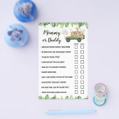 Kaart van het Baby shower van het spel van mama of (Enkel)