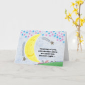 Kaart van het Baby van maanbeschenen Dromen de (Gele Bloem)