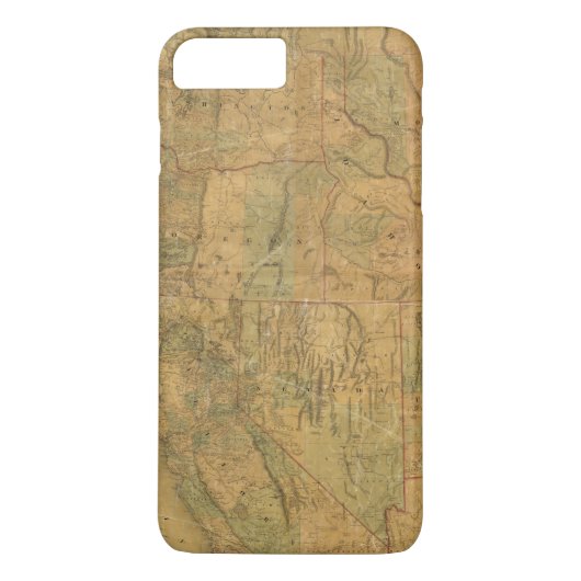 Kaart van het bancroft van de staten in de Stille  Case-Mate iPhone Case (Achterkant)