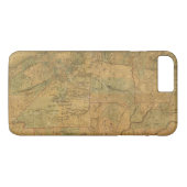 Kaart van het bancroft van de staten in de Stille  Case-Mate iPhone Case (Achterkant (Horizontaal))