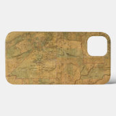 Kaart van het bancroft van de staten in de Stille Case-Mate iPhone Case (Achterkant (horizontaal))