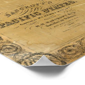 Kaart van het bancroft van de staten in de Stille Poster (Hoek)