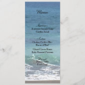 Kaart van het Beach and Ocean Wedding Menu (Voorkant)