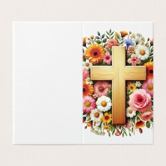 Kaart van het begrafenisgebed van het Rooms-Kathol (Buitenkant ongevouwen)