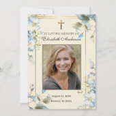 Kaart van het begrafenismonument notitiekaartje (Voorkant)