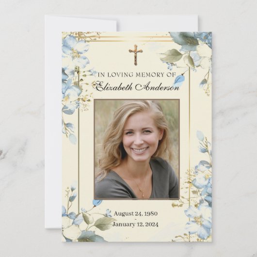 Kaart van het begrafenismonument notitiekaartje (Voorkant)