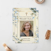 Kaart van het begrafenismonument notitiekaartje (Voorkant / Achterkant in situ)