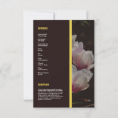 Kaart van het begrafenisprogramma (Achterkant)