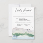 Kaart van het Bergmeer Wedding RSVP (Voorkant)