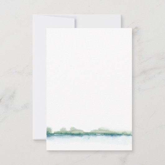 Kaart van het Bergmeer Wedding RSVP (Achterkant)