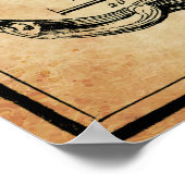 Kaart van het beruchte Devil-eiland c. 1764 Poster (Hoek)