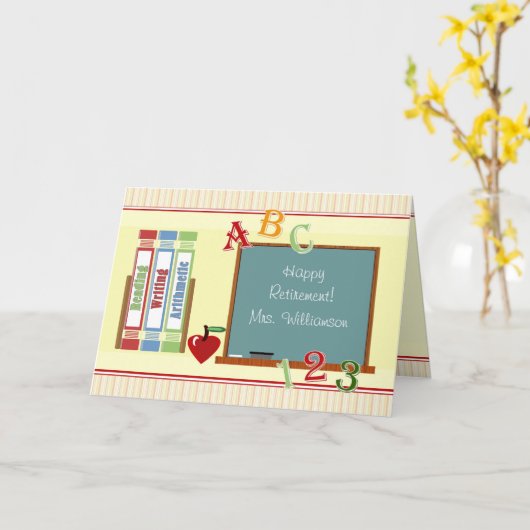 Kaart van het Bord van de Pensionering van de (Gele Bloem)