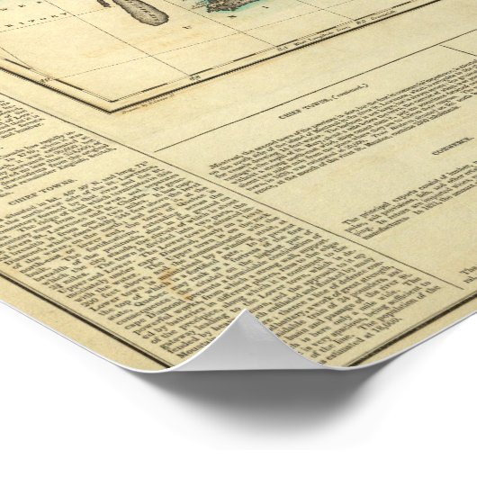 Kaart van het bovenste en het onderste deel van Ca Poster (Hoek)