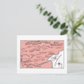 Kaart van het Briefkaart van de rivier de Truelove (Staand voorkant)