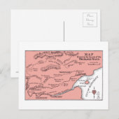 Kaart van het Briefkaart van de rivier de Truelove (Voorkant / Achterkant)