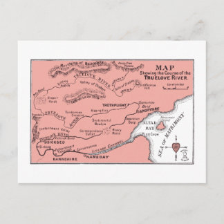 Kaart van het Briefkaart van de rivier de Truelove