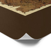 KAART van het Britse Poster voor kaartkunst (Hoek)