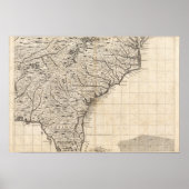 Kaart van het Britse Rijk in Amerika — Blad 10 Poster (Voorkant)