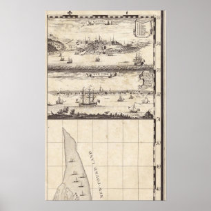 Kaart van het Britse Rijk in Amerika — Blad 4 Poster