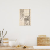 Kaart van het Britse Rijk in Amerika — Blad 8 Poster (Keuken)