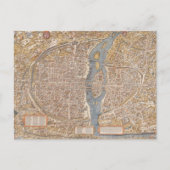  kaart van het Canvas van Parijs Frankrijk (Voorkant)