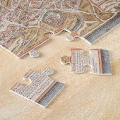  kaart van het Canvas van Parijs Frankrijk Legpuzzel (Zijkant)