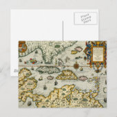 kaart van het Caribisch gebied (1594) (Voorkant / Achterkant)