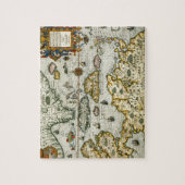  kaart van het Caribisch gebied (1594) Legpuzzel (Verticaal)