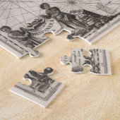  kaart van het Caribisch gebied (1650) Legpuzzel (Zijkant)