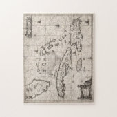  kaart van het Caribisch gebied (1650) Legpuzzel (Verticaal)
