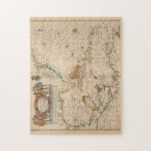 kaart van het Caribisch gebied (1672) Legpuzzel (Verticaal)