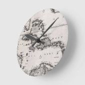 kaart van het Caribisch gebied (1696) Ronde Klok (Hoek)