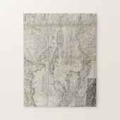 Kaart van het Caribisch gebied | 1715 Legpuzzel (Verticaal)