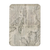 Kaart van het Caribisch gebied | 1715 Magneet (Verticaal)