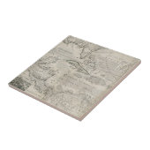 Kaart van het Caribisch gebied | 1715 Tegeltje (Zijkant)