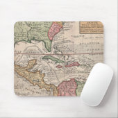  kaart van het Caribisch gebied (1732) Muismat (Met muis)