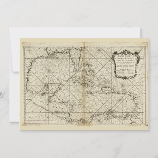 Kaart van het Caribisch gebied (1749) (Voorkant)