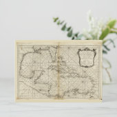 Kaart van het Caribisch gebied (1749) (Staand voorkant)