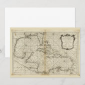 Kaart van het Caribisch gebied (1749) (Voorkant / Achterkant)