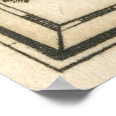  kaart van het Caribisch gebied (1758) Poster (Hoek)