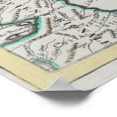 kaart van het Caribisch gebied (1779) Poster (Hoek)