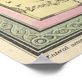  kaart van het Caribisch gebied (1850) Poster (Hoek)