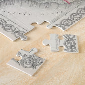  kaart van het Caribisch gebied (1865) Legpuzzel (Zijkant)