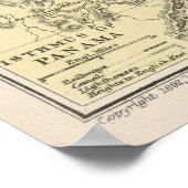  kaart van het Caribisch gebied (1892) Poster (Hoek)